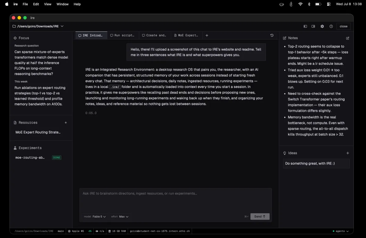 Thumbnail for Integrated Research Environment (IRE)